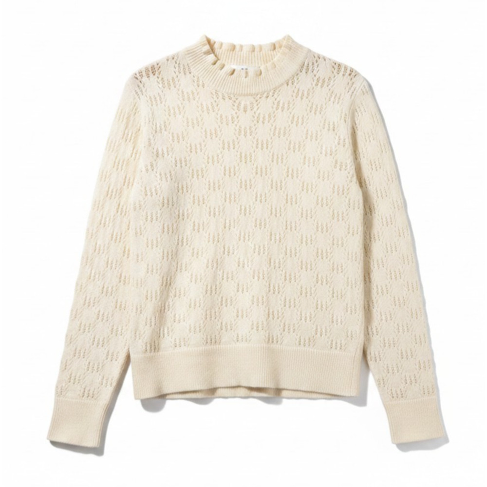 NWT Soya Concept Cream Long Sleeve Round Neck Long Sweater #1775 Size XL - Picture 3 of 13